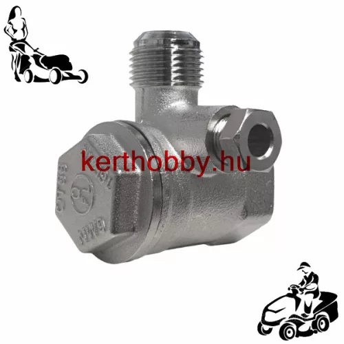 THTMRV161238 Visszacsapó szelep, nikkelezett réz 1/2"-3/8" BK